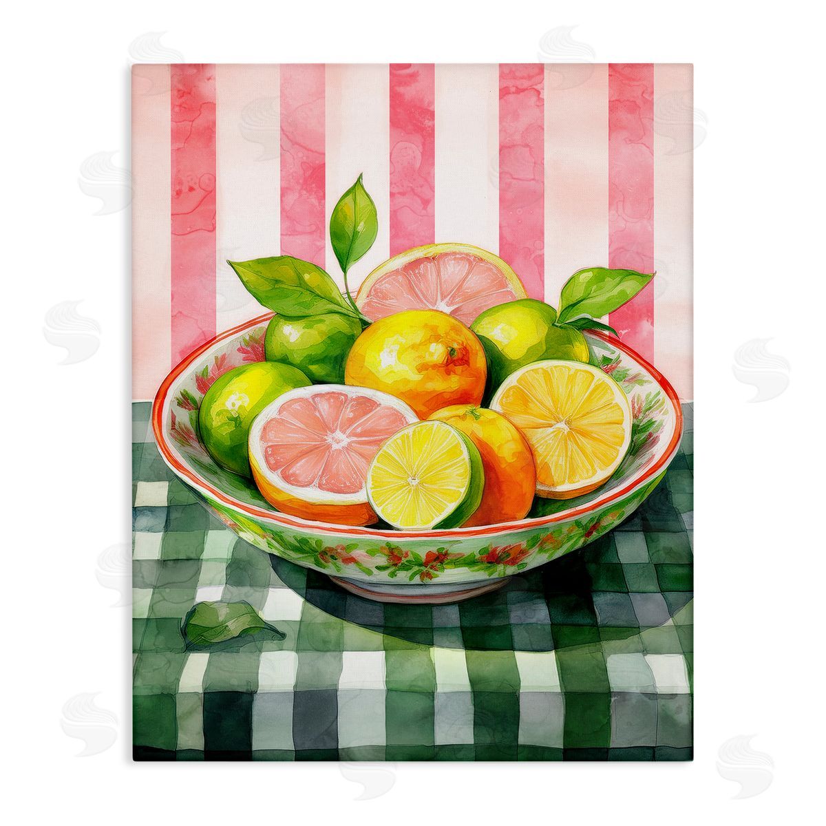 Mixed Citrus Bowl Canvas Wall Art, Home Decor by Stupell Studio