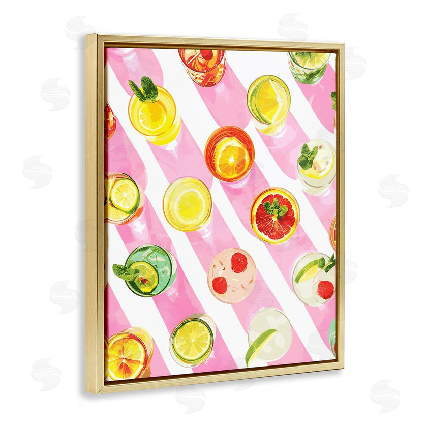 Stupell Studio | Aerial Cocktails on Stripes