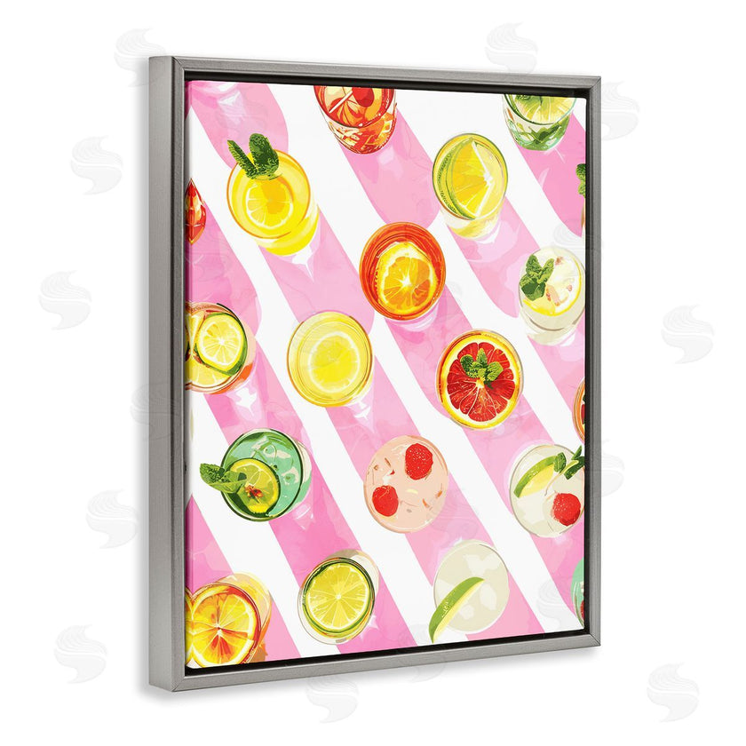 Stupell Studio | Aerial Cocktails on Stripes