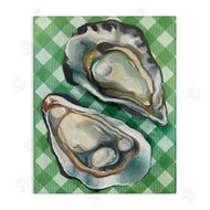 Stupell Studio | Oysters on Green Plaid