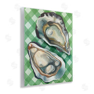 Stupell Studio | Oysters on Green Plaid