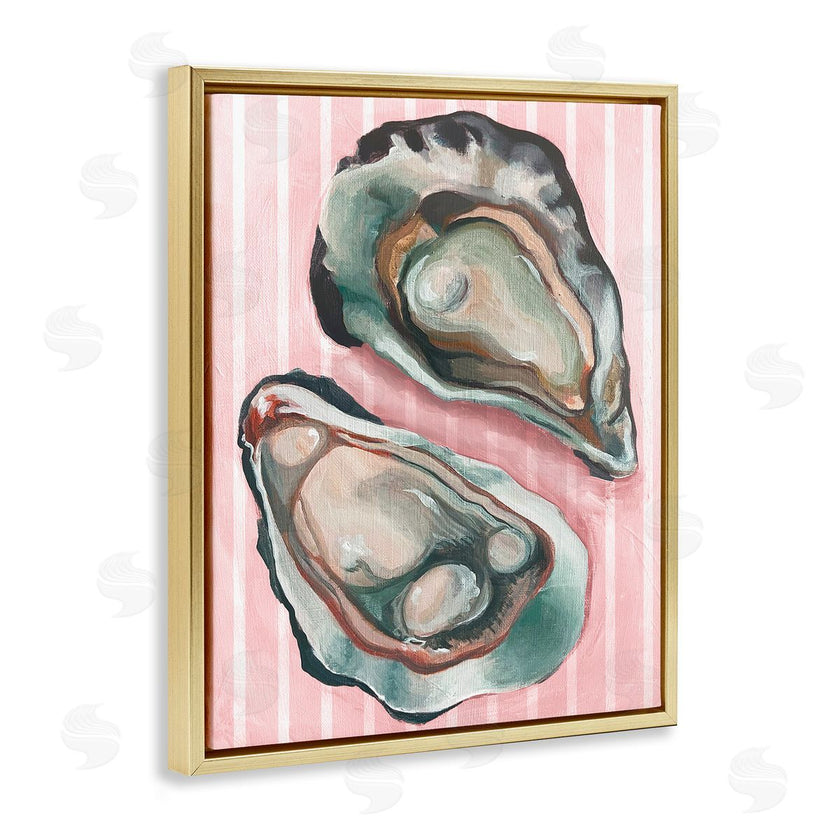 Stupell Studio | Oysters on Pink Stripes