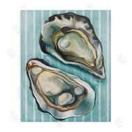 Stupell Studio | Oysters on Blue Stripes