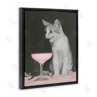 Stupell Studio | Cat & Pink Drink