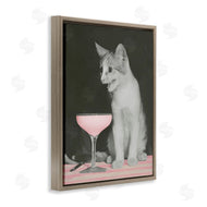 Stupell Studio | Cat & Pink Drink