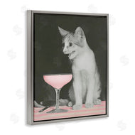 Stupell Studio | Cat & Pink Drink