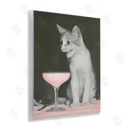 Stupell Studio | Cat & Pink Drink