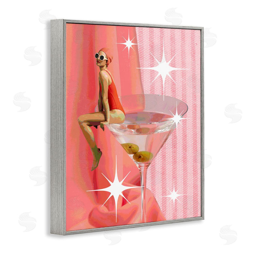 Stupell Studio | Vintage Swimmer on Drink