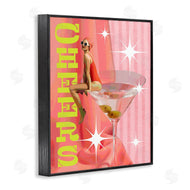 Stupell Studio | Cheers Retro Drink & Swimmer