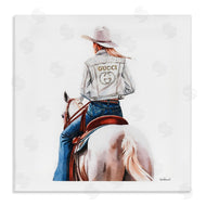 Amanda Greenwood | Glitzy Cowgirl White Horse