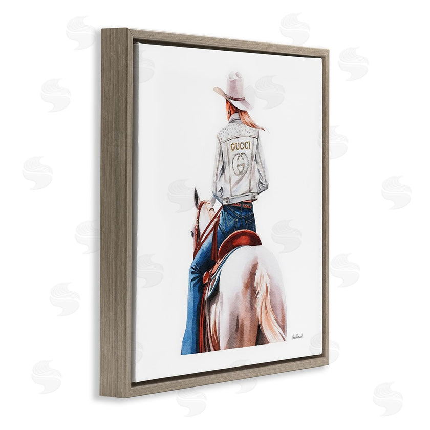 Amanda Greenwood | Glitzy Cowgirl White Horse