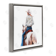 Amanda Greenwood | Glitzy Cowgirl White Horse