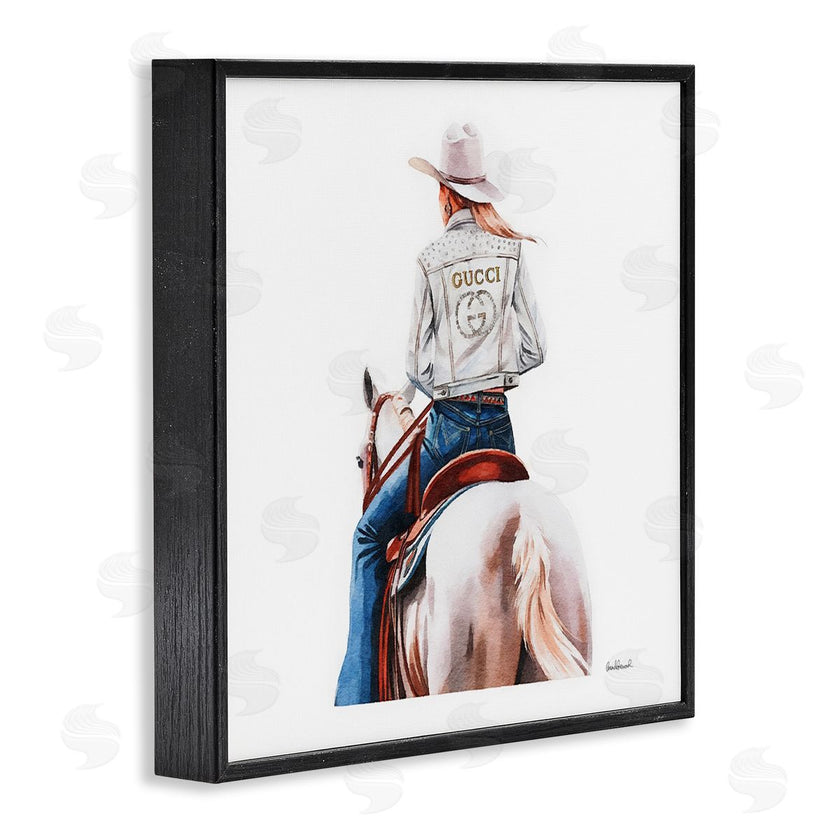 Amanda Greenwood | Glitzy Cowgirl White Horse