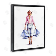 Amanda Greenwood | Glam Cowgirl Pink Plaid