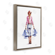 Amanda Greenwood | Glam Cowgirl Pink Plaid