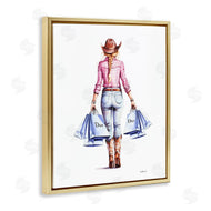 Amanda Greenwood | Glam Cowgirl Pink Plaid