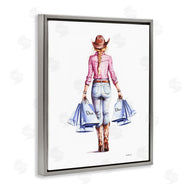 Amanda Greenwood | Glam Cowgirl Pink Plaid