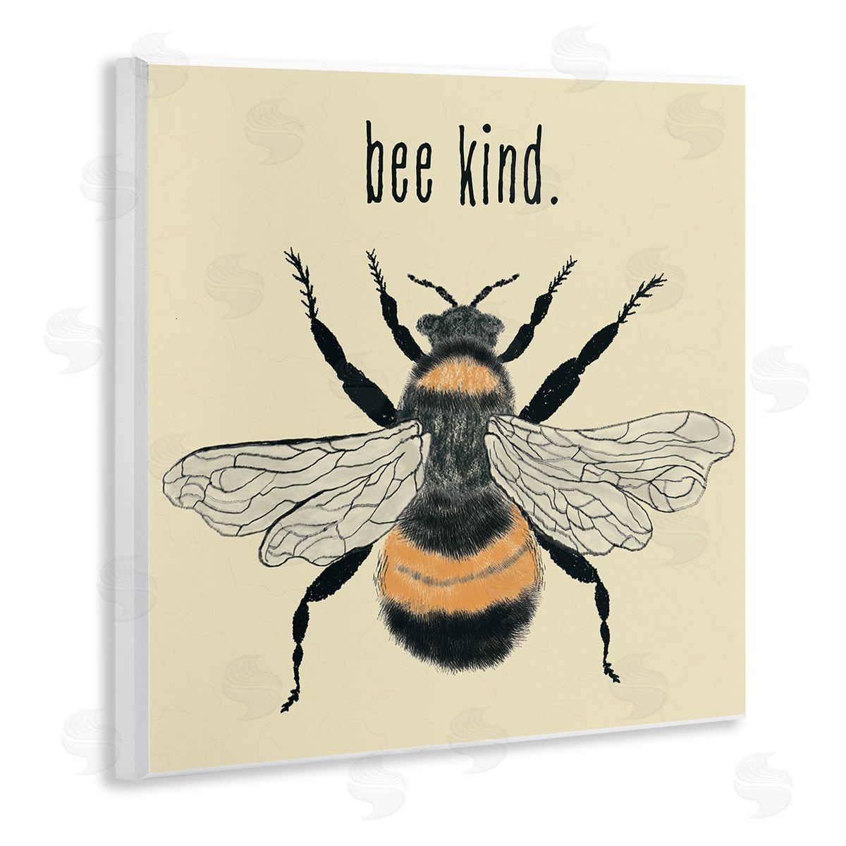 Bee Kind Detailed Bumble Wood Plaque Wall Art, Home Decor by Carrie Cantwell