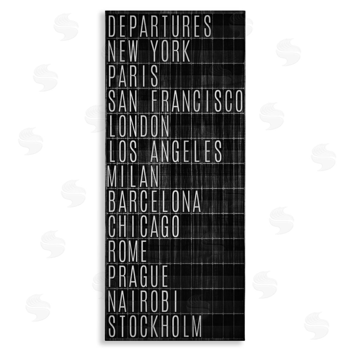 Airport Departures Major Cities Canvas Wall Art, Home Decor by SunDance Group, LLC
