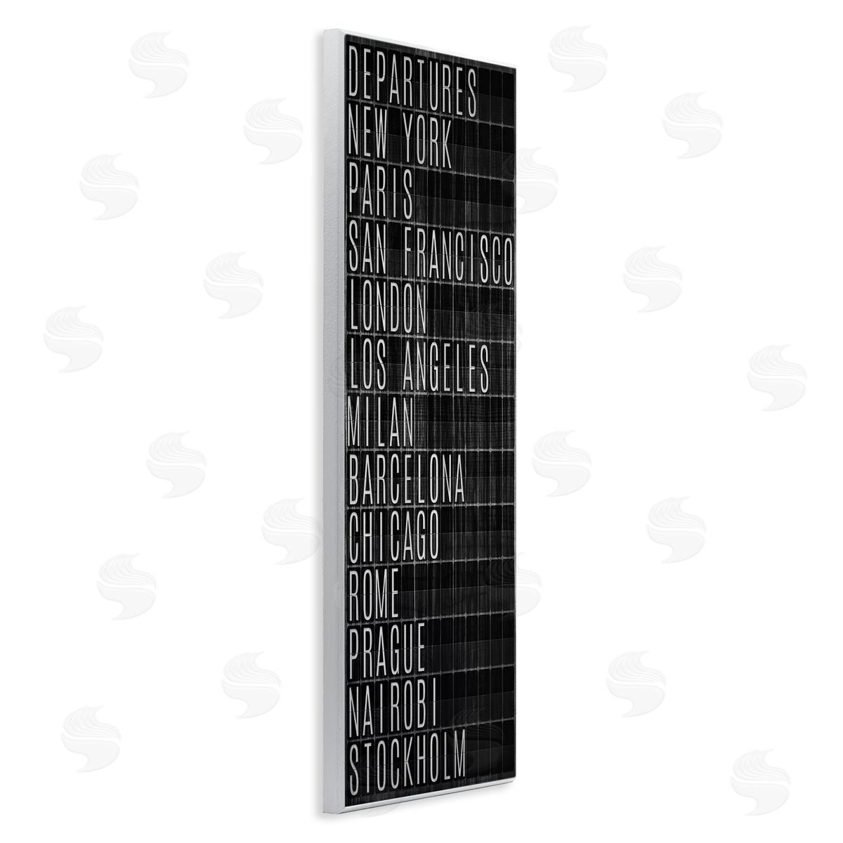 Airport Departures Major Cities Wood Plaque Wall Art, Home Decor by SunDance Group, LLC
