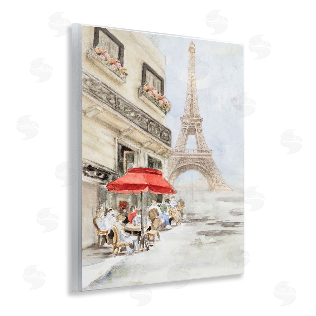 Sunday Lunch Eiffel Tower Wood Plaque Wall Art, Home Decor by Lanie Loreth