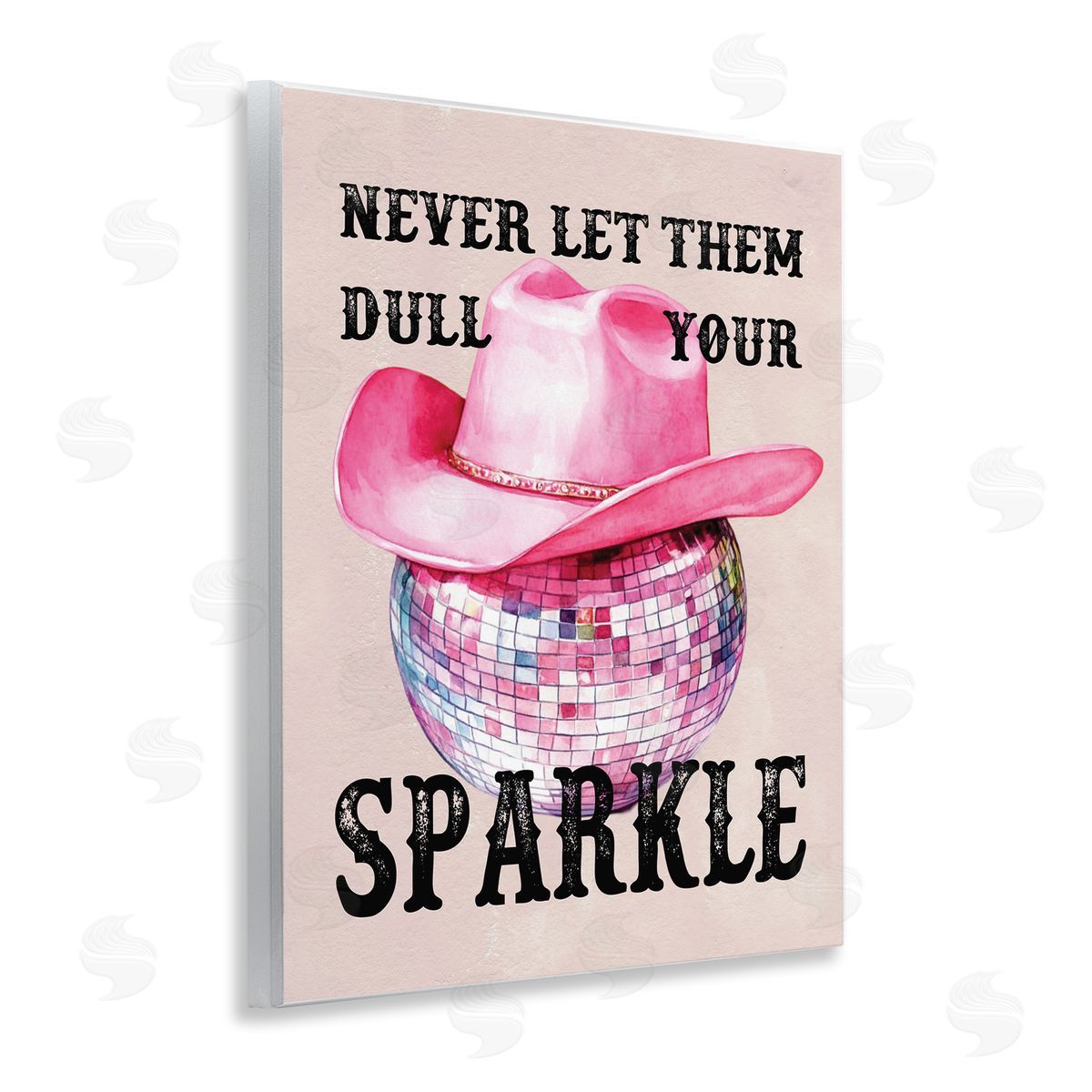 Don't Dull Your Sparkle Wood Plaque Wall Art, Home Decor by Lettered and Lined