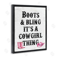 Lettered and Lined | Boots & Bling Cowgirl Thing