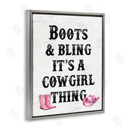 Lettered and Lined | Boots & Bling Cowgirl Thing
