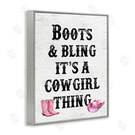 Lettered and Lined | Boots & Bling Cowgirl Thing