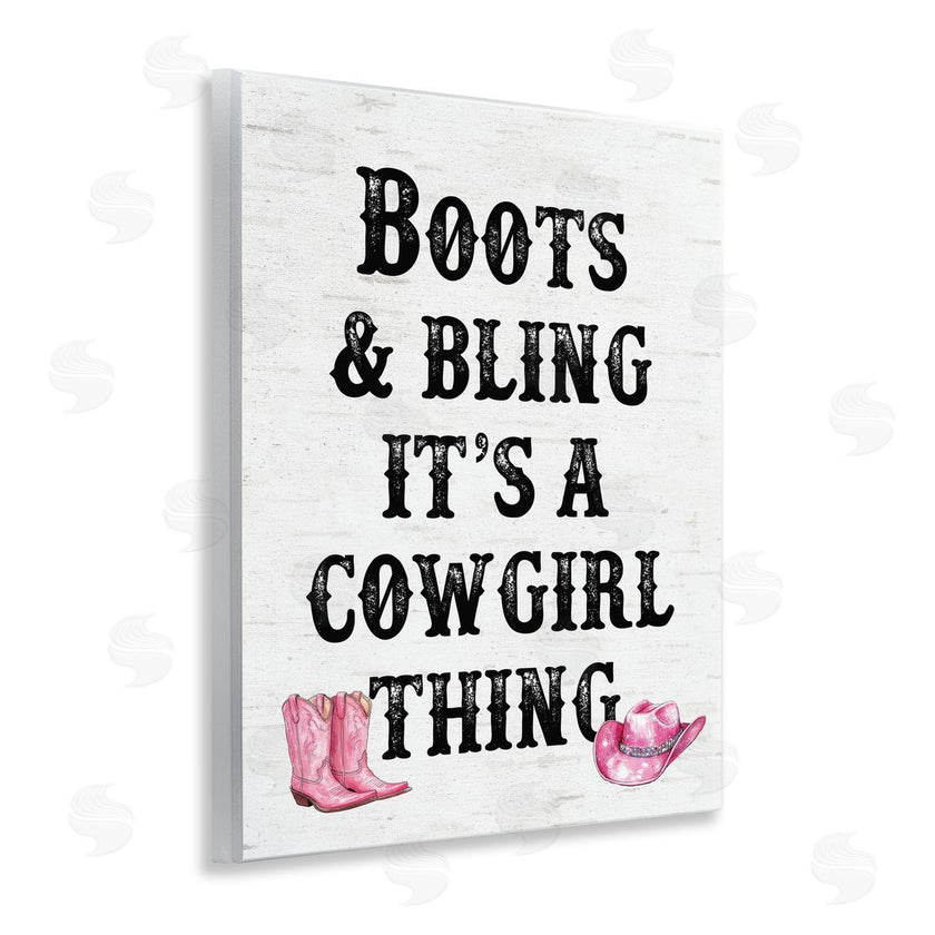 Lettered and Lined | Boots & Bling Cowgirl Thing