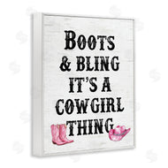 Lettered and Lined | Boots & Bling Cowgirl Thing