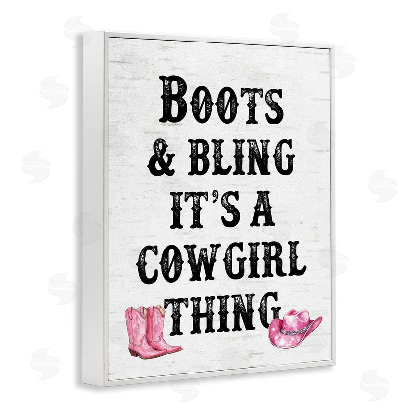 Lettered and Lined | Boots & Bling Cowgirl Thing