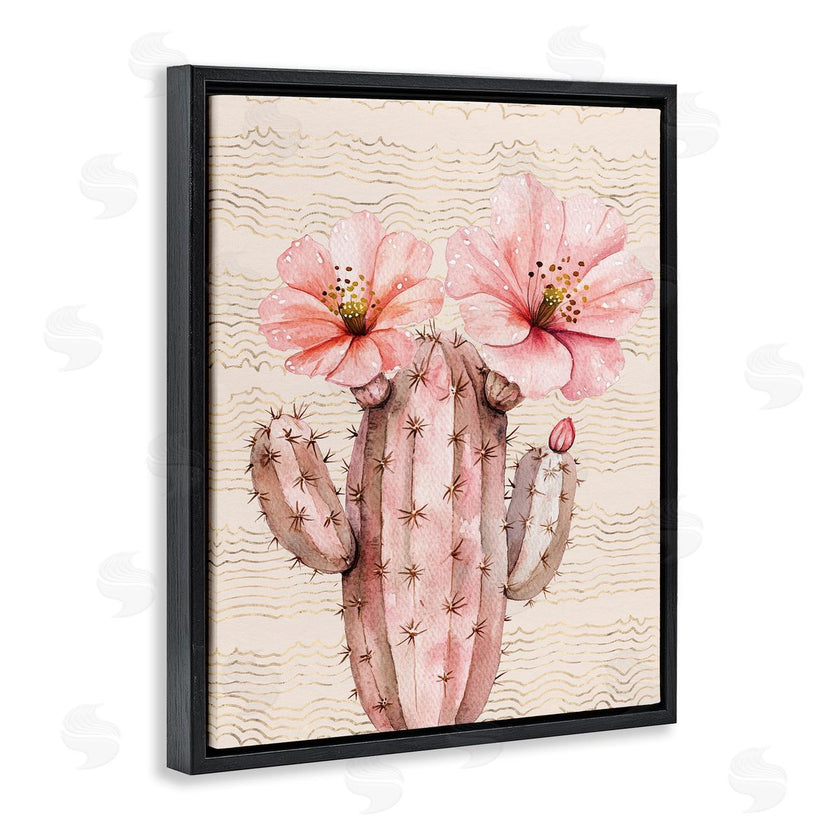Lettered and Lined | Pastel Cactus with Blooms