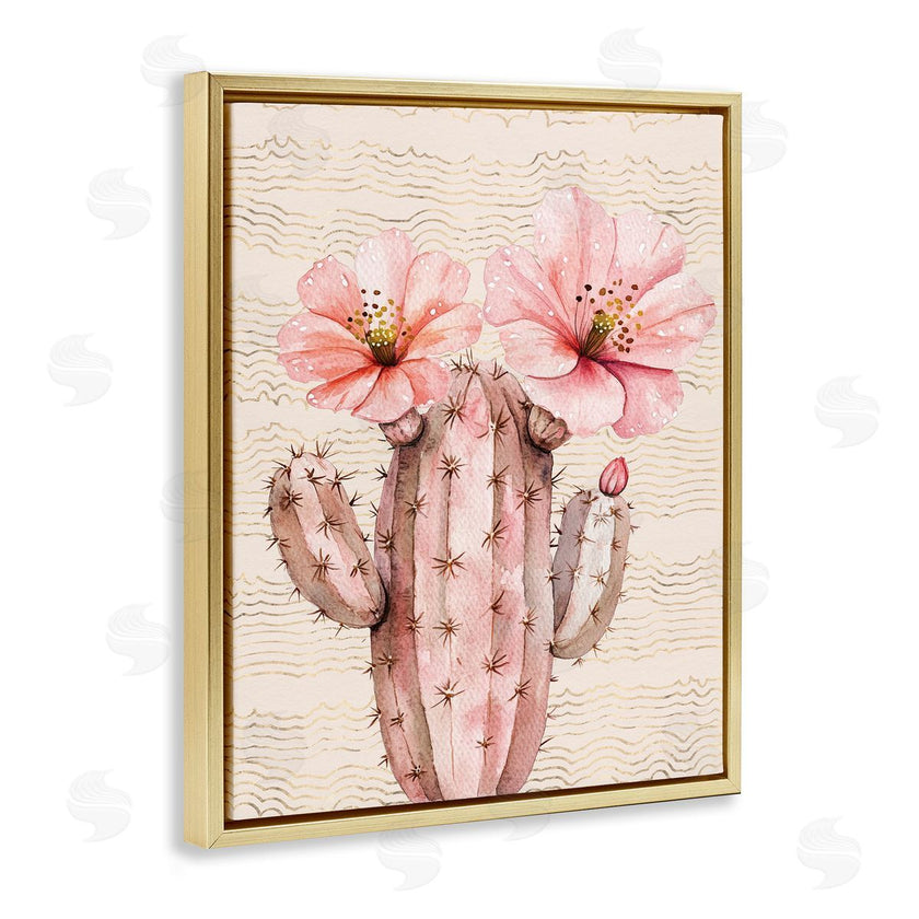 Lettered and Lined | Pastel Cactus with Blooms