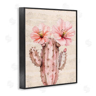 Lettered and Lined | Pastel Cactus with Blooms