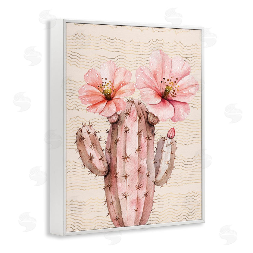 Lettered and Lined | Pastel Cactus with Blooms