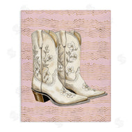 Lettered and Lined | Cowgirl Boots in White