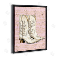 Lettered and Lined | Cowgirl Boots in White