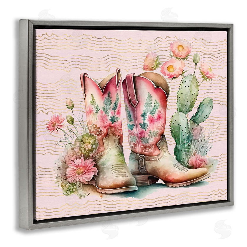 Lettered and Lined | Country Boots with Cacti