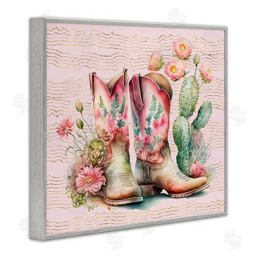 Lettered and Lined | Country Boots with Cacti