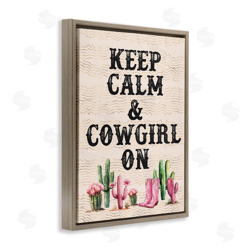 Lettered and Lined | Keep Calm & Cowgirl On
