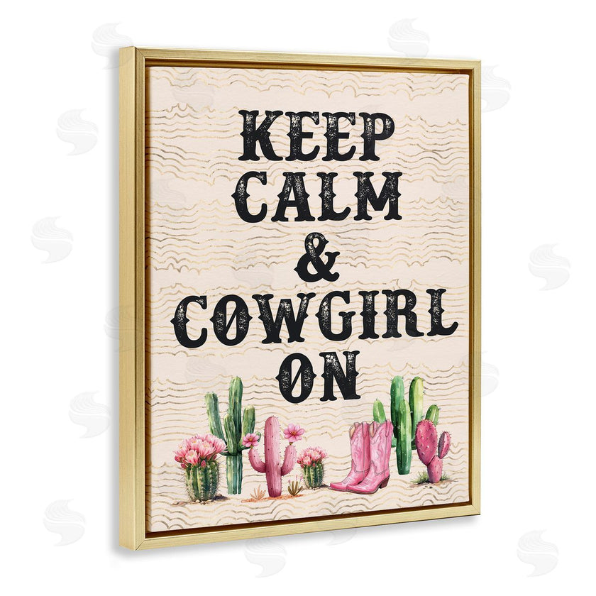 Lettered and Lined | Keep Calm & Cowgirl On