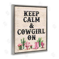 Lettered and Lined | Keep Calm & Cowgirl On