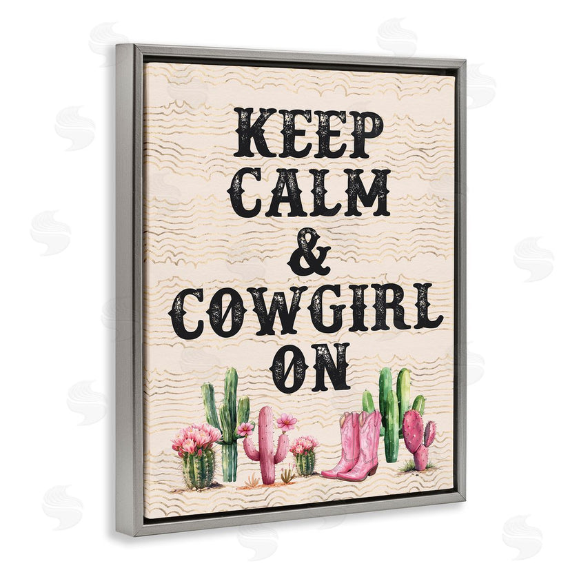 Lettered and Lined | Keep Calm & Cowgirl On
