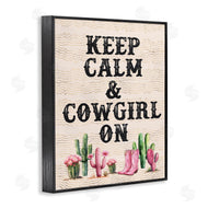 Lettered and Lined | Keep Calm & Cowgirl On