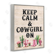 Lettered and Lined | Keep Calm & Cowgirl On