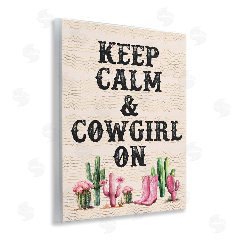 Lettered and Lined | Keep Calm & Cowgirl On