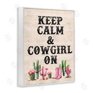 Lettered and Lined | Keep Calm & Cowgirl On
