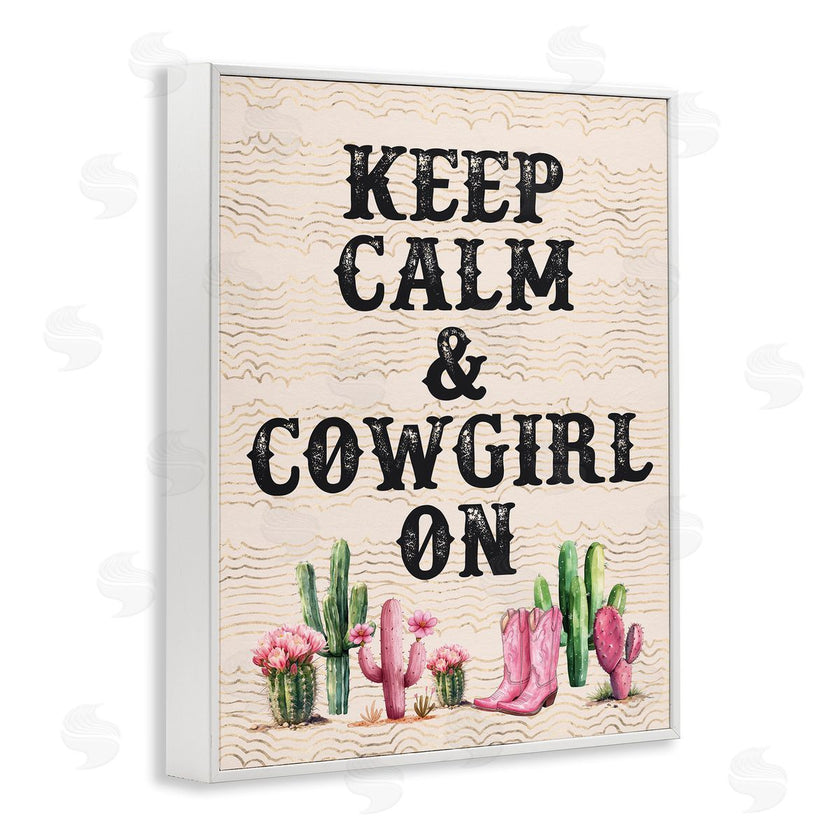 Lettered and Lined | Keep Calm & Cowgirl On