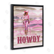 Lettered and Lined | Pastel Howdy Cowgirl